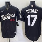 Men's Los Angeles Dodgers x KAWS #17 Shohei Ohtani Black Vapor Premier Limited Jersey