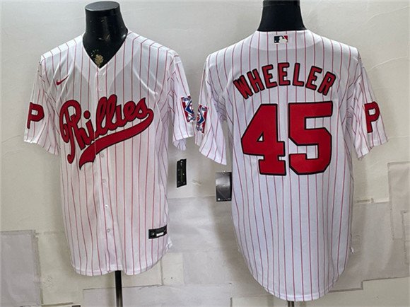 Men's PHI #45 Zack Wheeler White 2026 Field of Dreams Jersey