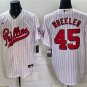 Men's PHI #45 Zack Wheeler White 2026 Field of Dreams Jersey