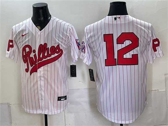Men's PHI #12 Kyle Schwarber White 2026 Field of Dreams Jersey