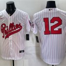 Men's PHI #12 Kyle Schwarber White 2026 Field of Dreams Jersey