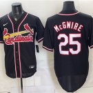 Men's St. Louis Cardinals #25 Mark McGwire 2026 Fashion Replica Black Out Jersey