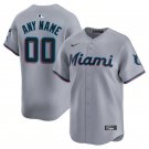 Miami Marlins Custom 2026 Gray Road Limited Jersey