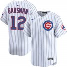 Cubs #12 Kevin Gausman White Pinstripe Home Limited Jersey