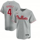 Phillies #4 Luis Arraez Gray Road Vapor Limited Jersey