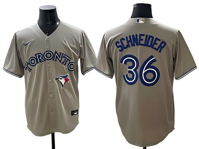 TOR #36 Davis Schneider Gray Stitched Jersey