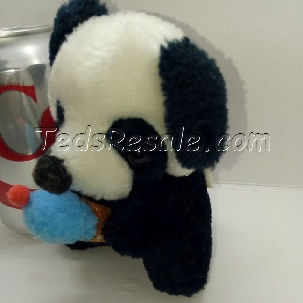 Cute, Soft Panda Bear holding an Ice Cream Cone