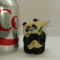Handmade / carved Panda with Bamboo (figurine)