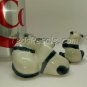 Beautiful 2 Piece Fine Bone China Panda & Kissing Panda (figurine)