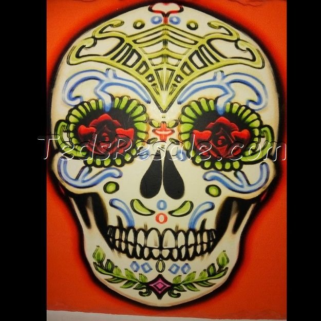Colorful Skull Tile Trivet