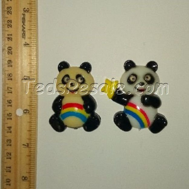 2 Tiny Panda Magnets