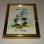 Watercolor Panda in Picture Frame, Don't Worry, Be Happy