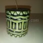 Small Green and Yellow Candle