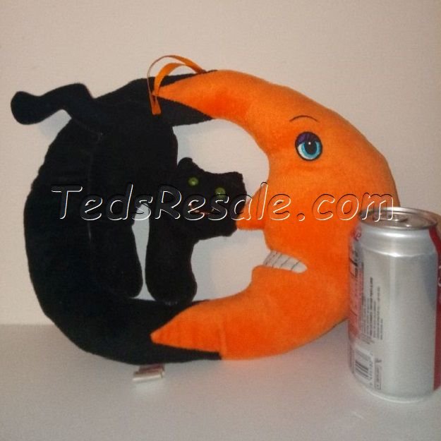 Orange Moon with Black Cat, plus, for door or wall