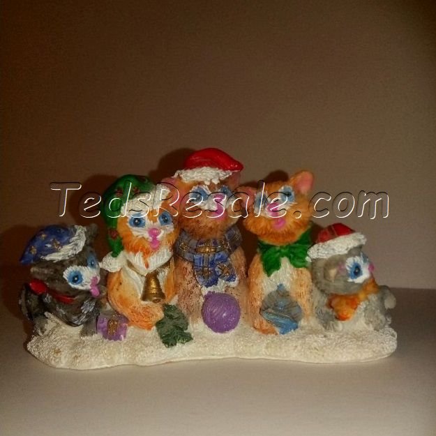 Five Winter Kitties (figurine)