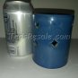 Blue Mug Style Votive Holder with Diamond Cutouts