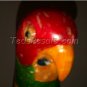 Colorful Wood Handcarved Parrot from Jamaica