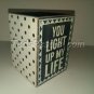 You Light Up My Life Wooden Candle Votive Holder