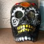 Paper Mache Skull, Hand Made, Hand Painted