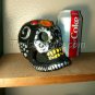 Paper Mache Skull, Hand Made, Hand Painted