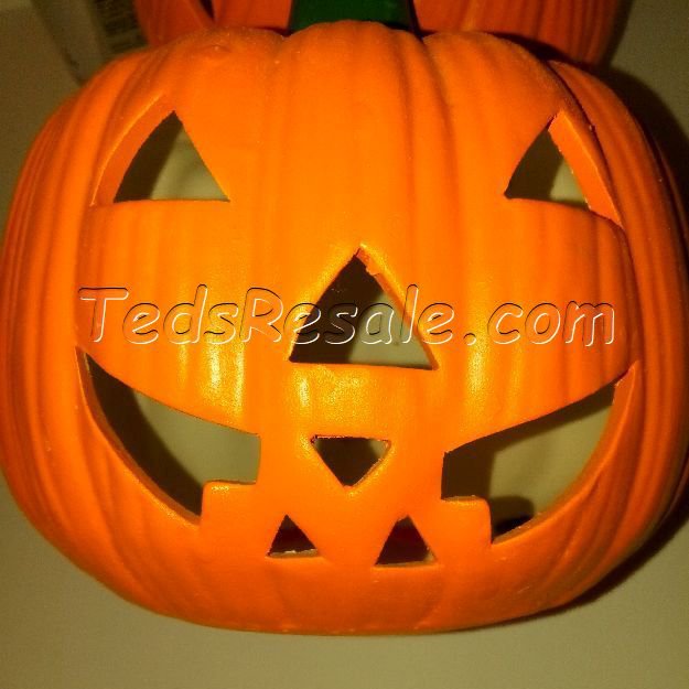 Pair of Ceramic Pumpkins