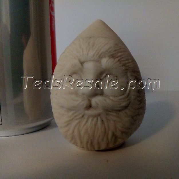 Santa, Unpainted Ceramic Head (beige)