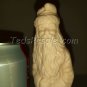 Tall Thin Santa with Present Bag, Unpainted Ceramic (pink)