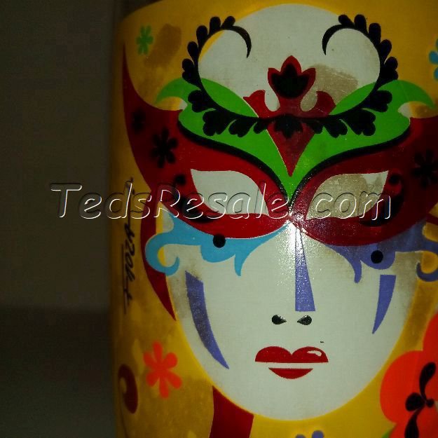 Masks on a Drinking Glass