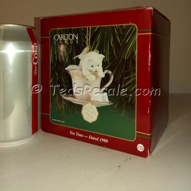 Tea Time. Kitty kat in Tea Cup. With packaging