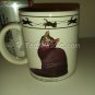 Kitty Kat Koffee Mug, Brown Mackeral Tabby Siberian Cat & Abyssinian Cat