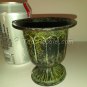 Little Green Metal Vase for Candle or other