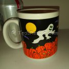 Ghosts Flying Over a Pumpkin Patch in the Moonlight, Coffee Mug
