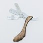 Straight Barber Razor Solid Wood Handle, Plus 100 Single Edge Derby Blades