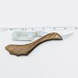 Straight Barber Razor Solid Wood Handle, Plus 100 Single Edge Derby Blades
