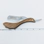 Straight Barber Razor Solid Wood Handle, Plus 100 Single Edge Derby Blades