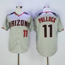 11 AJ Pollock Stitched Baseball Jersey Color grey 2