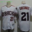 21 Zack Greinke Stitched Baseball Jersey Color while 2