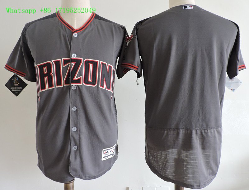 Arizona Diamondbacks blank Stitched Baseball Jersey Color grey 1