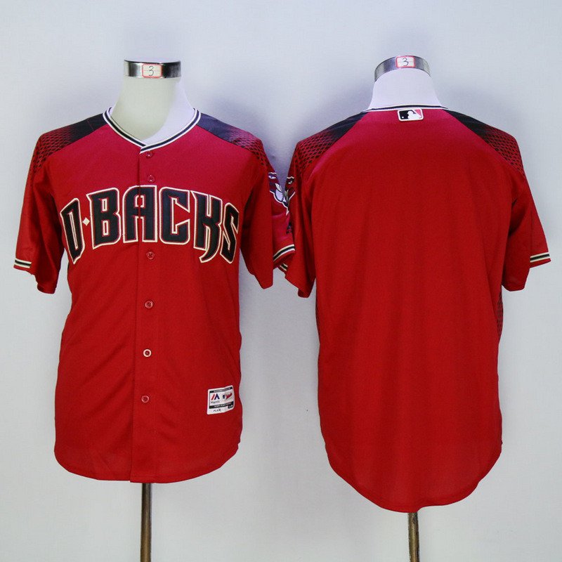 Arizona Diamondbacks blank Stitched Baseball Jersey Color red 2