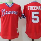 5 Freddie Freeman Stitched Baseball Jersey Color red 1