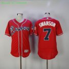 7 Dansby Swanson Stitched Baseball Jersey Color red 1