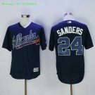 24 Deion Sanders Stitched Baseball Jersey Color black 1