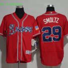 29 John Smoltz Stitched Baseball Jersey Color while 1