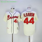 44 Hank Aaron Stitched Baseball Jersey Color 1