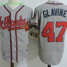 47 Tom Glavine Stitched Baseball Jersey Color grey 1