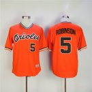 5 Brooks Robinson Stitched Baseball Jersey Color orange 1