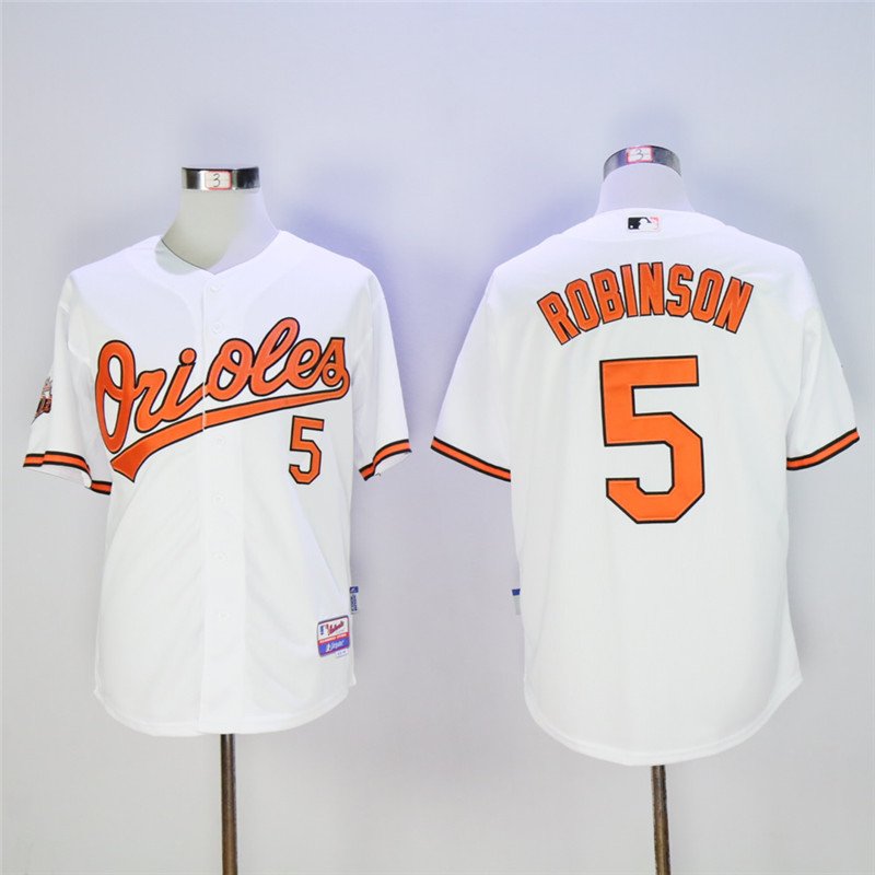 5 Brooks Robinson Stitched Baseball Jersey Color while 1