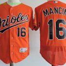 16 Trey Mancini Stitched Baseball Jersey Color orange 1