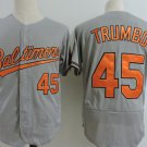 45 Mark Trumbo Stitched Baseball Jersey Color grey 1