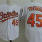 45 Mark Trumbo Stitched Baseball Jersey Color while 1